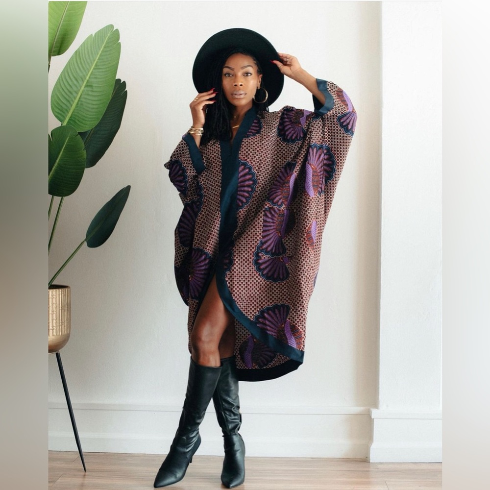 COPY - Love Iguehi Plum Bubble Kaftan